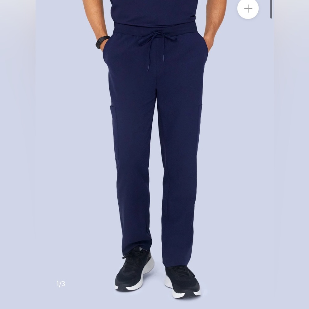 Mandala 7 Pocket Cargo Scrub Pants, men’s, medium, navy